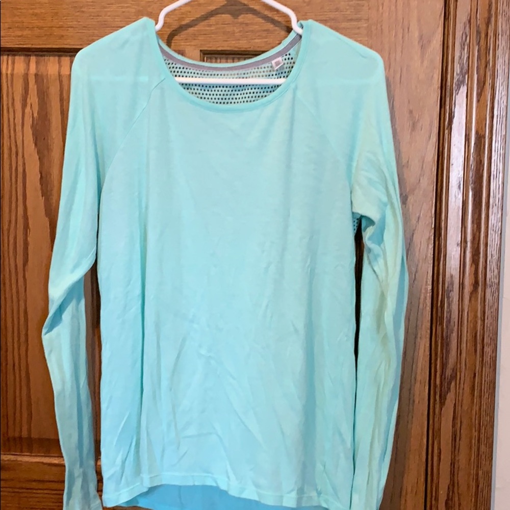 Mesh Back soft mint colored Victoria Secret top